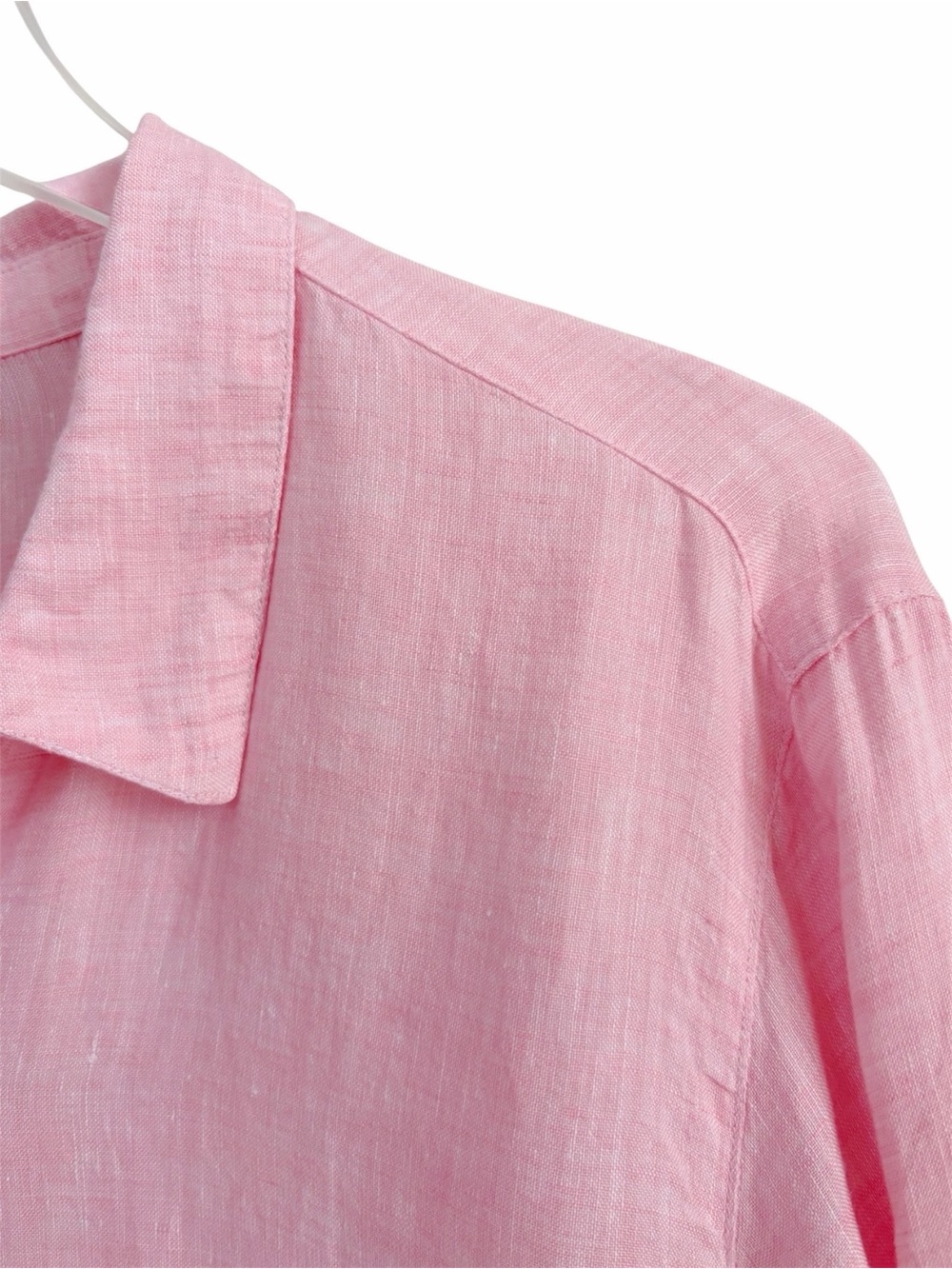 J. Jill | Linen Button Up Long Sleeve Pink Shirt XL Petite - Picture 3 of 10